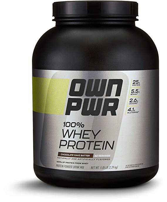 OWN PWR 100% Whey Protein Powder, Chocolate Cake Batter, 5 lb