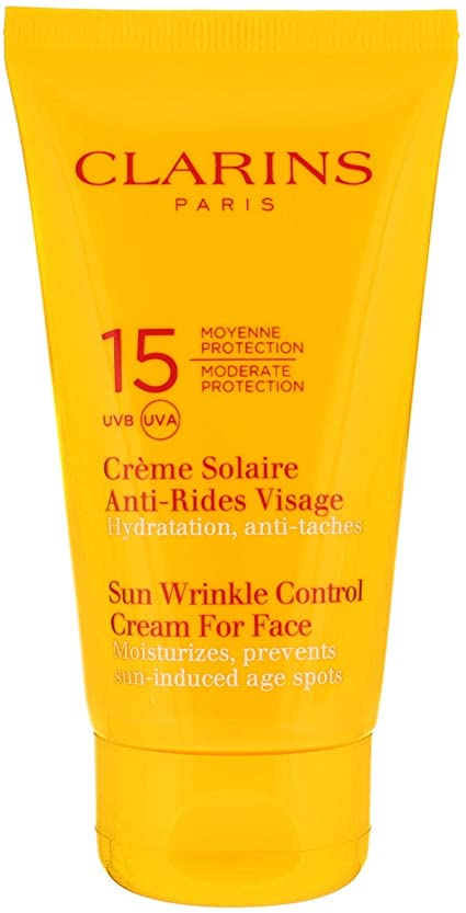 Claire Sun Wrinkle Control Cream For Face Moderate Protection UVB/UVA 15, 75 ml