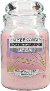 Yankee Candle Island Sunset Tropical Fruits and Citrus Paradise Scent, Soothing Breeze of Island Sunset - Large