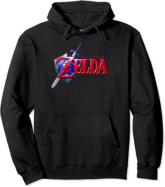 Nintendo Zelda Ocarina of Time Classic Logo Pullover Hoodie