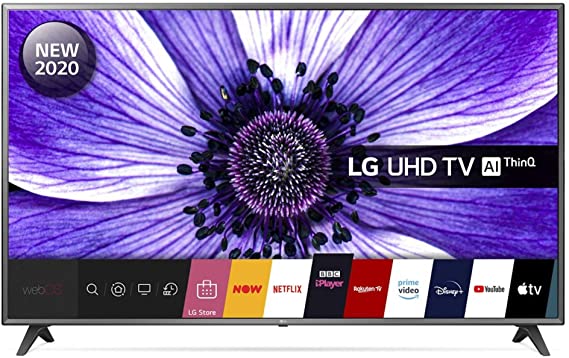 LG 75UN70706LD 75 inch 4K UHD HDR Smart LED TV - Black colour (2020 Model) [Energy Class A]