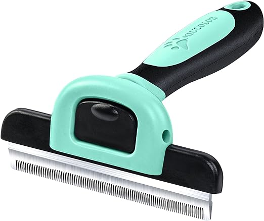 MIU COLOR Pet Grooming Brush, Deshedding Tool for Dogs & Cats, Effectively Reduces Shedding by up to 95% for Short Medium and Long Pet Hair，Spring Green