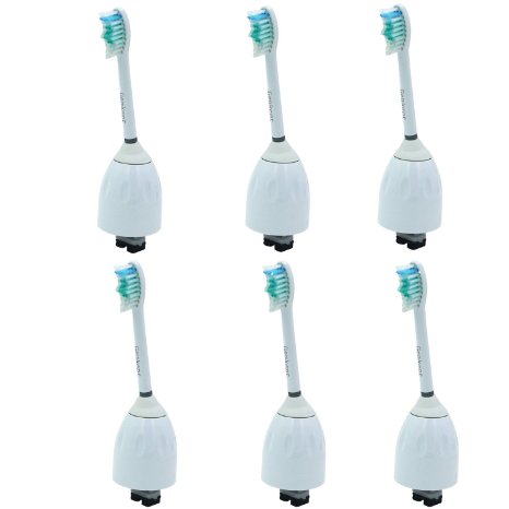 Genkent E Series Replacement Heads For Philips Sonicare Essence Xtreme Elite Advance6-Pack
