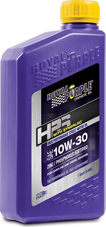 Royal Purple (36130-6PK) HPS 10W-30 Synthetic Motor Oil with Synerlec Additive Technology - 1 Quart, (Case of 6)