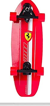 Ferrari Four-Wheel Surfskate Skateboard 27'x9' Professional Surfskate Carving Skateboard, Street Surfing Pumpping Skateboard, Cruiser Complete Board 7-Layer Maple, CR7 Aluminum Frame, ABEC-11.
