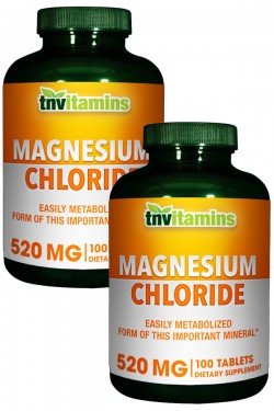 TNVitamins Magnesium Chloride Tablets | 520 mg | 200 Count