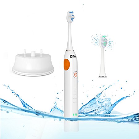 Remove Plaque Clean Electric Toothbrush,DIKI Rechargeable Adaptive Whitening Toothbrush，Multifunctional health does not hurt gums，2 Minutes Timer 5 Modes, IPX 7 Waterproof RLT206