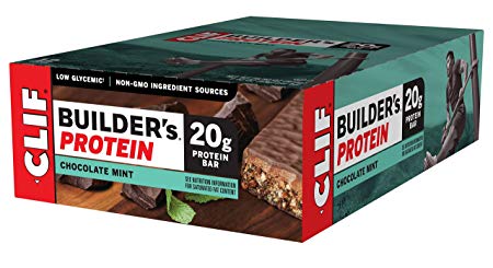 CLIF BUILDER'S - Protein Bar - Chocolate Mint - (2.4 oz, 12 Count)