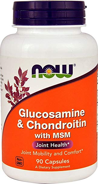 NOW Foods Glucosamine & Chondroitin with MSM -90 Capsules