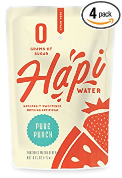 Hapi Water Pure Punch, 8 Count (Pack of 4)