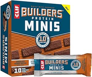 Clif Bar Builder's Protein Mini Bar - Box of 10 (Chocolate Peanut Butter)