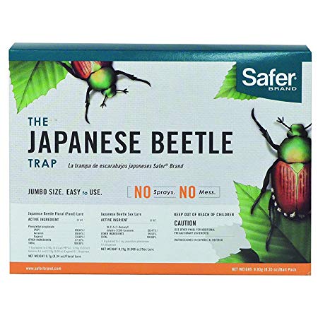 Safer Brand 70102 Japanese Beetle Trap with Attractant (2 Pack)