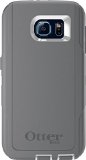 OtterBox DEFENDER SERIES for Samsung Galaxy S6 - Retail Packaging - Glacier WhiteGunmetal Grey