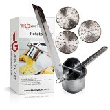 Gypsys Kitchen Stainless Steel Potato Ricer 3 Inserts Use As a Potato Masher Juice Press or Baby Food Mill Make Perfect Mashed Potatoes Today