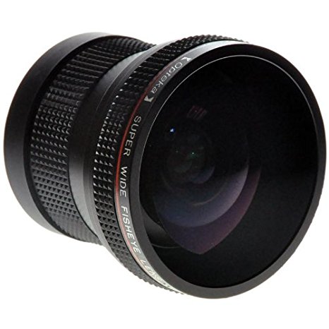 Opteka HD² 0.20X Professional Super AF Fisheye Lens for Nikon D7100, D7000, D5200, D5100, D5000, D3200, D3100, D3000, D800, D700, D600, D300, D200, D100, D90, D80, D70, D60, D50, D40, D40x, D2HS, D2XS, D4 & D3 DSLR Cameras