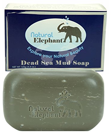 Natural Elephant Dead Sea Mud Soap 4.4 oz(125g) All Natural Face Body Cleanser