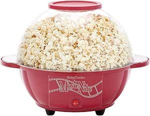 Betty Crocker BC-2970CR Cinema-Style Popcorn Maker, Red