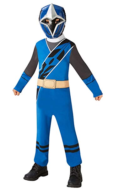 Rubie's Official Power Rangers, Ninja Steel Costume - Blue Ranger Childs Costume Small, 3-4 years