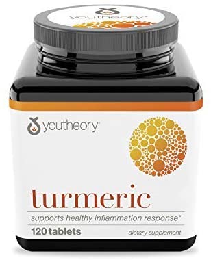 Youtheory Turmeric Advanced with Black Pepper Bioperine, 120 Count