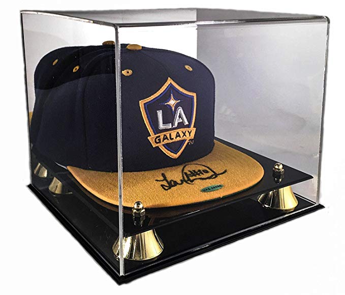 Max Deluxe Acrylic UV Cap / Hat Display Case Holder with Mirror Back