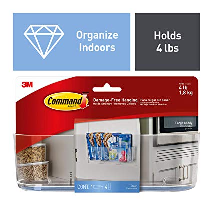 Command Large Caddy, Clear