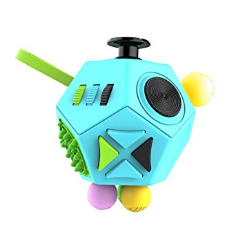 Fidget Dodecagon –12 Side Fidget Cube Relieves Stress and Anxiety Anti depression cube for Children and Adults with ADHD ADD OCD Autism