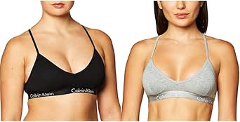 Calvin Klein Women's Motive Cotton Lightly Lined Bralette