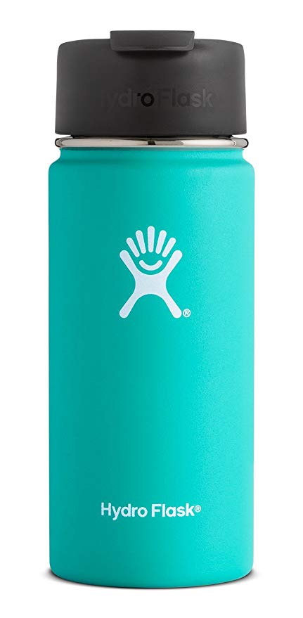 Hydro Flask Double Wall Vacuum Insulated Stainless Steel Water Bottle/Travel Coffee Mug, Wide Mouth with BPA Free Hydro Flip Cap