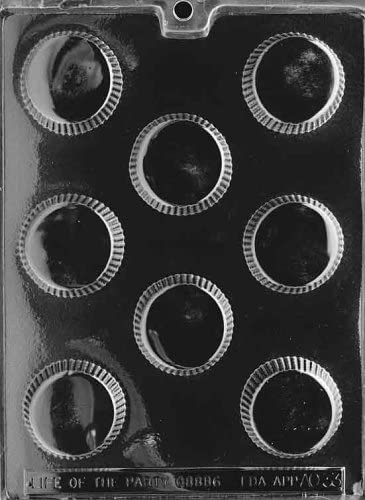 Cybrtrayd AO033 Large Peanut Butter Cup Chocolate Candy Mold with Exclusive Copyrighted Molding Instructions