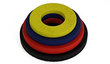 CFF Competition Rubber Fractional Weight Plates -.25, .5, .75, & 1 Lb Pairs - 5 Lb Set