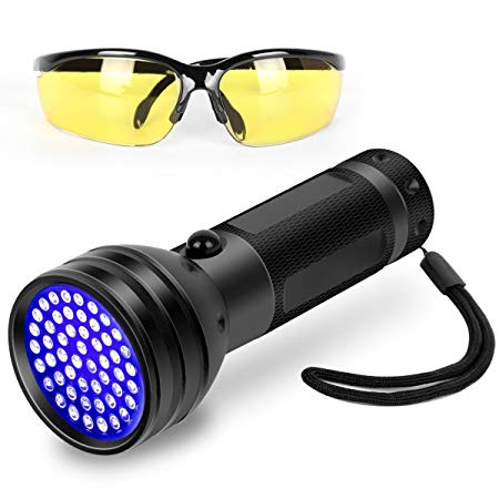 Black Light UV Flashlight, 51 LED Ultraviolet Black Light For Urine Detection For Pet Urine