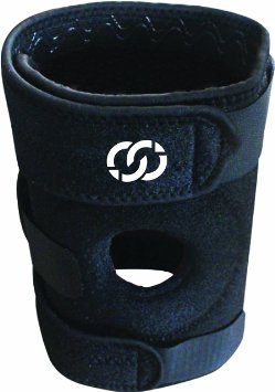 Compressions Brand Knee Brace - Open Patella Adjustable Knee Support with Spring Side Stays