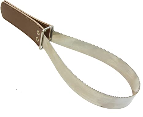 Intrepid International Metal Shedding Blade with Leather Grip
