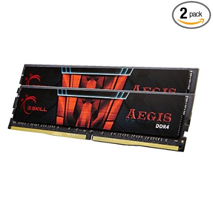 G.SKILL 32GB (2 x 16GB) Aegis DDR4 PC4-19200 2400MHZ For Intel Z170 Platform And Intel X99 Platform Desktop Memory Model F4-2400C15D-32GIS