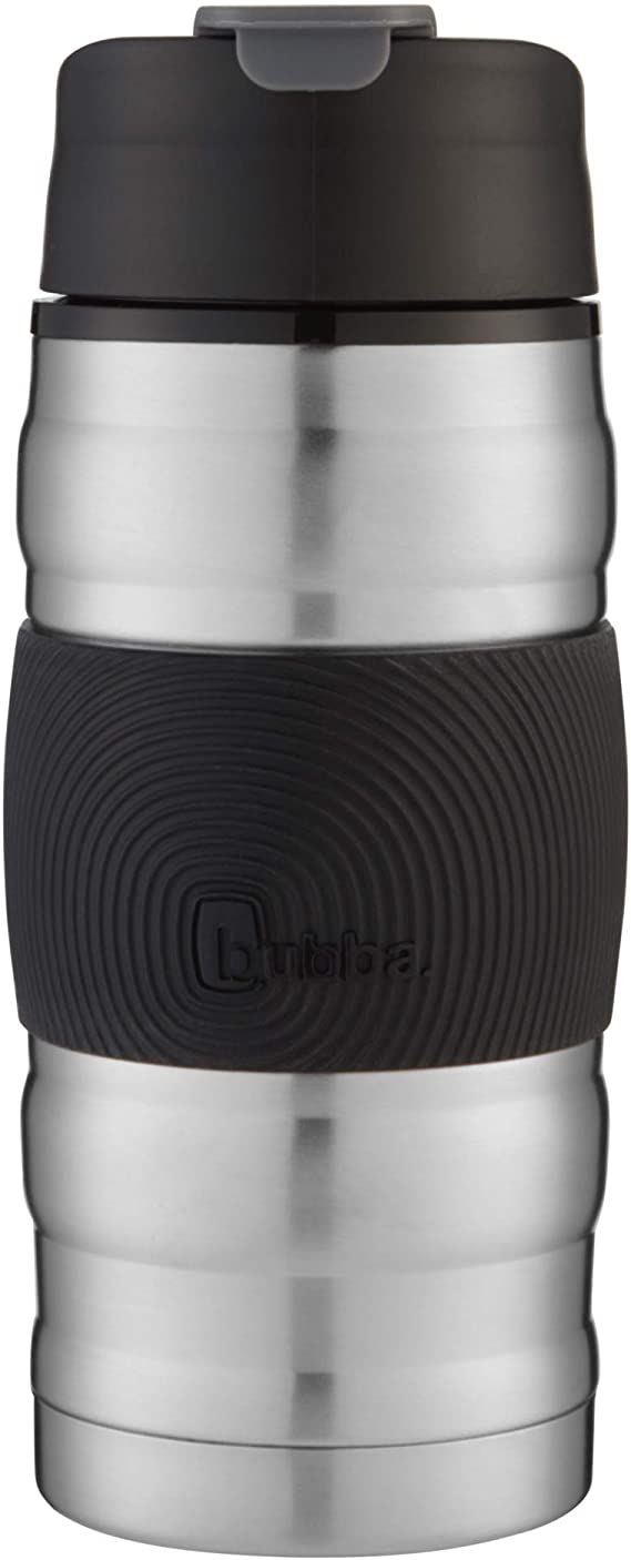 Bubba Brands Hero Tumbler, 12 oz, Black, Stainless Steel, Lilac