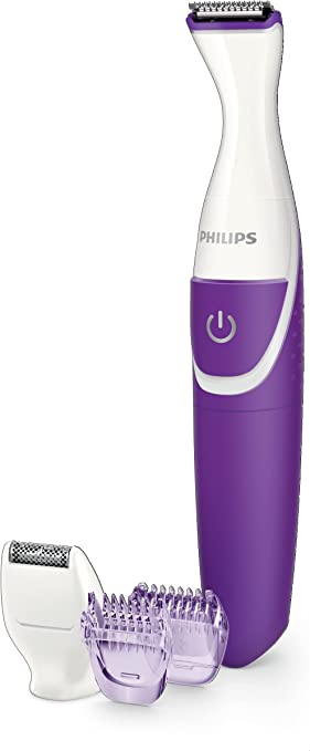 Philips Bikini Genie Cordless Trimmer for Bikini Line Hair Removal, with Shaving Head and Comb, BRT383/50