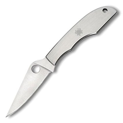 Spyderco Endura 4 Stainless Steel Folding Pocket Knife Plain Blade Edge - C10P