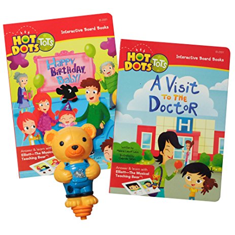 Educational Insights Hot Dots Tots All About Me Interactive Board Book Set with Elliott Pen