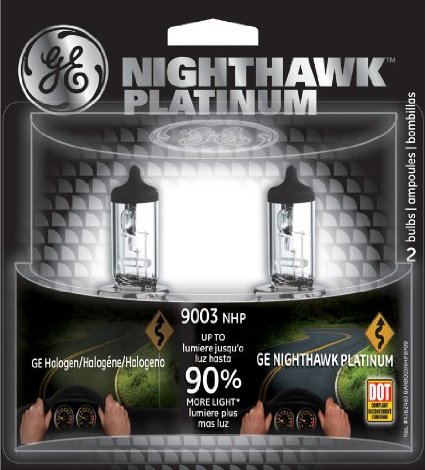 GE NIGHTHAWK PLATINUM 9003 Halogen Replacement Bulb Pack of 2