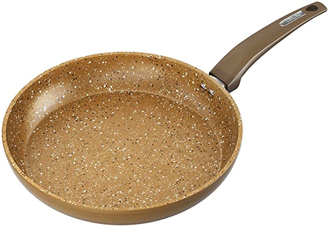 Tower Frying Pan, Cerastone, Forged Aluminium with Easy Clean Non-Stick Ceramic Coating, Gold, 20 cm