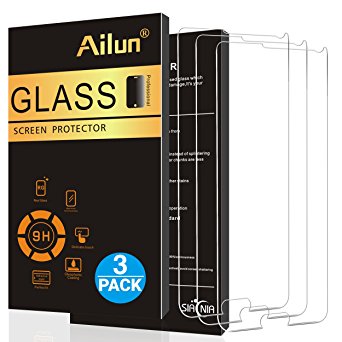 Galaxy Note 4 Screen Protector,[3 Packs]By Ailun,Tempered Glass,9H Hardness,2.5D Edge,Ultra Clear,Anti-Scratch,Case Friendly-Siania Retail Package