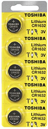 Toshiba CR1632 3 Volt Lithium Coin Battery (25 Batteries)