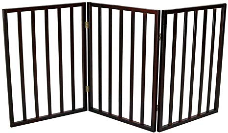 Oypla Dog Safety Folding Wooden Pet Gate Portable Indoor Barrier