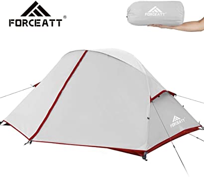 Forceatt Camping Tent 1-2 Person Portable Backpack Tent, Waterproof and Windproof Easy to Install, Suitable for Travel, Camping and Other Outdoor Sports
