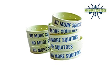 NO MORE SQUITOES Mosquito Repellent Microfiber Bracelet 10 units 2 X 5-Unit Resealable Bag 100% Natural Mosquito Repellent Deet Free Guaranteed to Work Repel All Insects Kid Safe Camping Fishing Hike