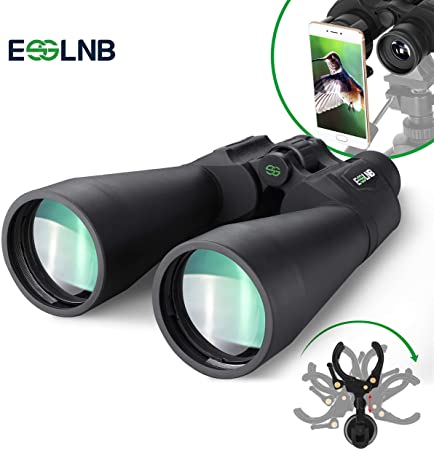 ESSLNB Binoculars 15X70mm Binoculars Astronomy with Phone Adapter Tripod Adapter and Case FMC Prism for Terrestrial Viewing Hunting