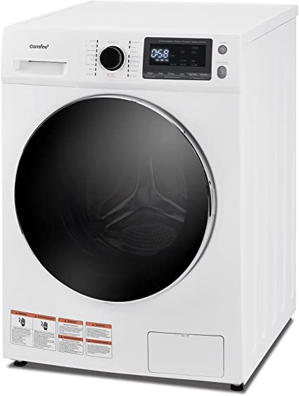 COMFEE’ 24" Washer and Dryer Combo 2.7 cu.ft 26lbs Washing Machine Steam Care, Overnight Dry, No Shaking Front Load Combo Washer Full-Automatic Washing Machine, Dorm White