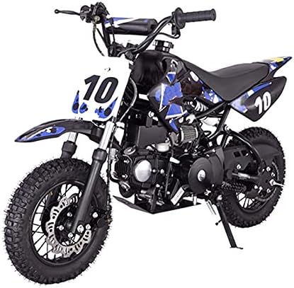 X-PRO 110cc Dirt Bike Pit Bike Youth Dirt Pit Bike 110 Dirt Pitbike,Blue