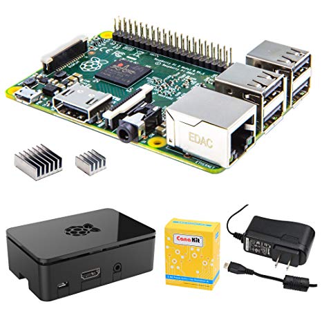 CanaKit Raspberry Pi 2 (1GB) with Premium Black Case and 2.5A Power Supply