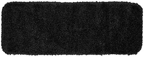 Garland Rug Serendipity Shaggy Washable Nylon Rug, 22-Inch by 60-Inch, Black